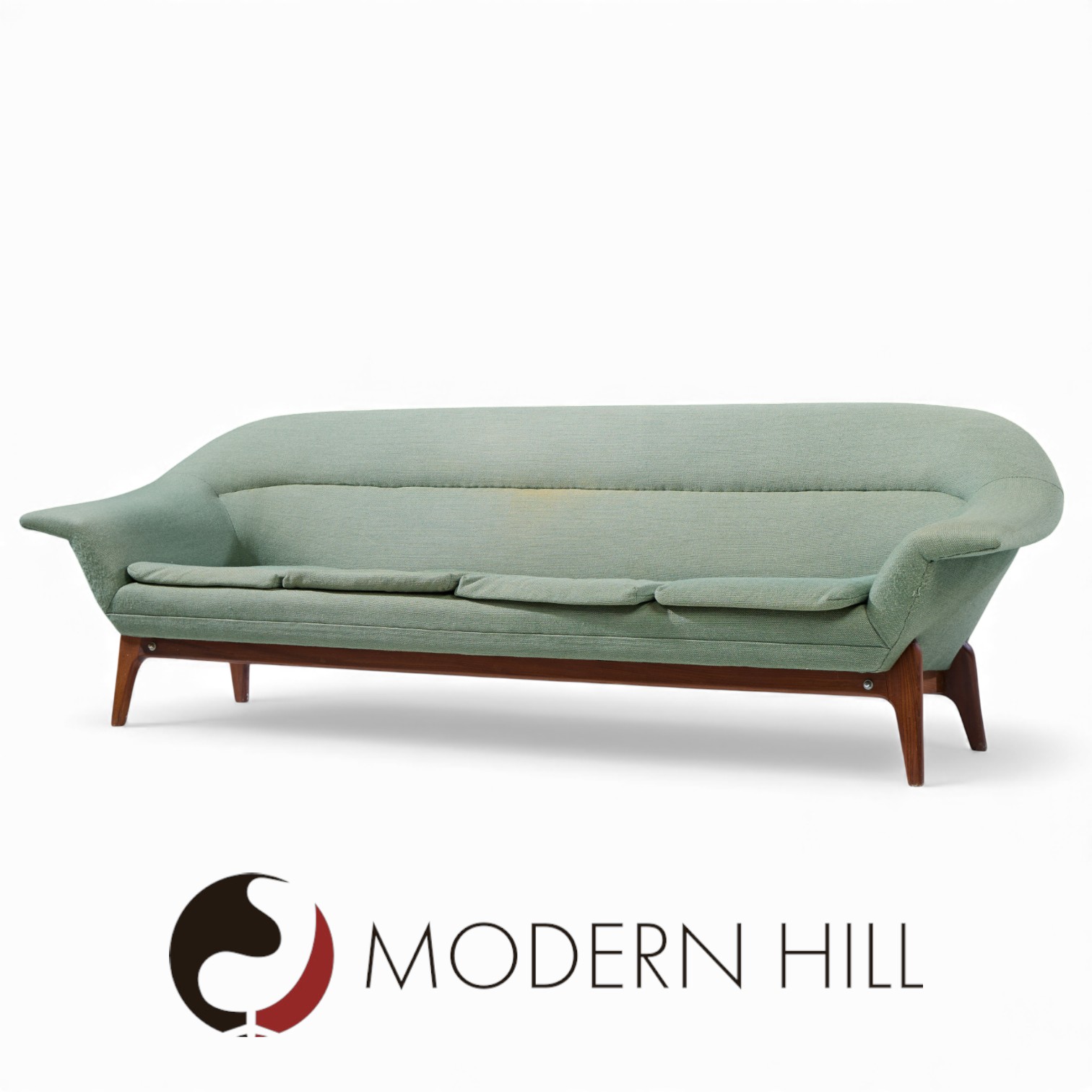 Karl Edvard Korseth Mid Century Norwegian Teak Mexico Sofa