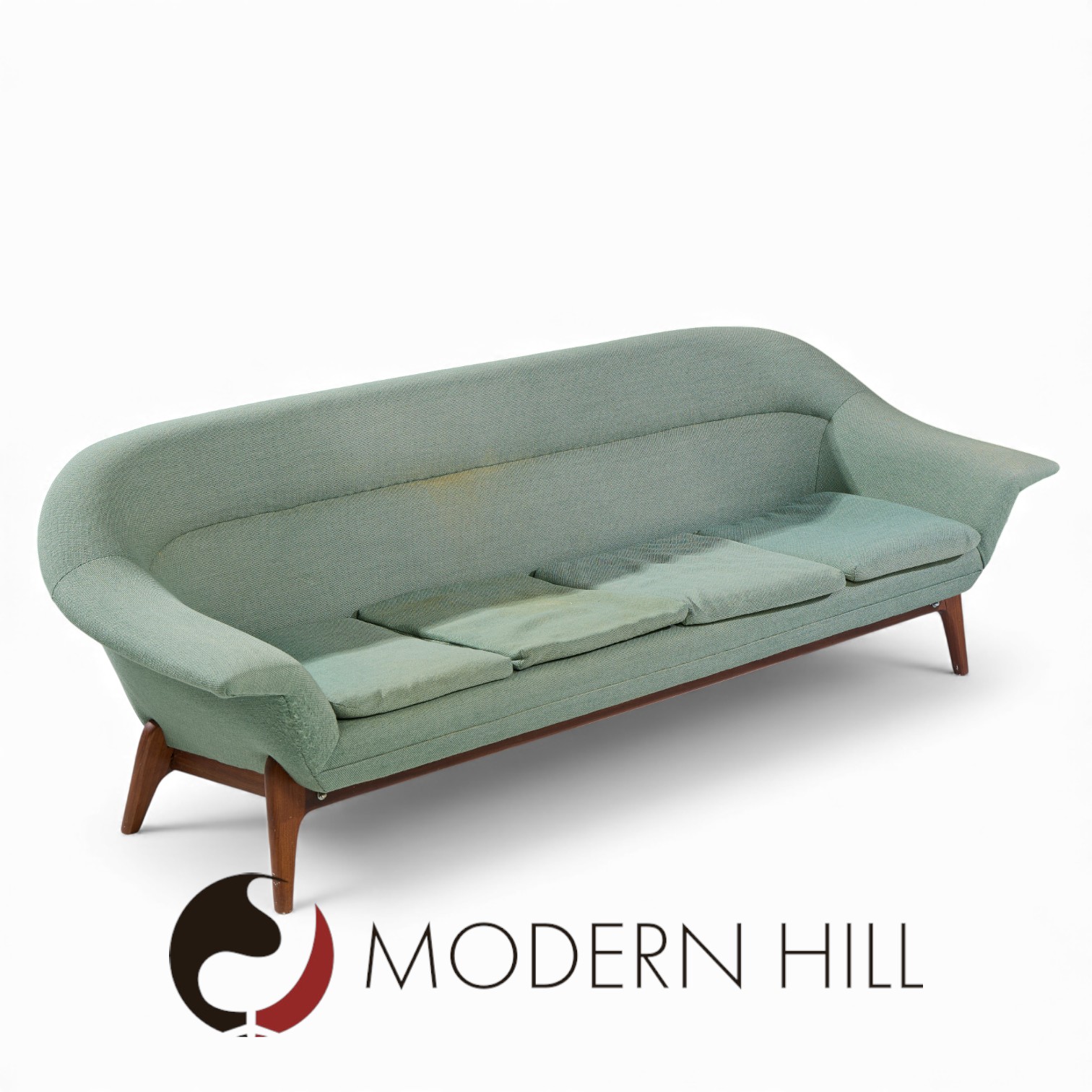 Karl Edvard Korseth Mid Century Norwegian Teak Mexico Sofa