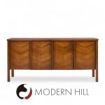 Kent Coffey Perspecta Mid Century Walnut Buffet Credenza
