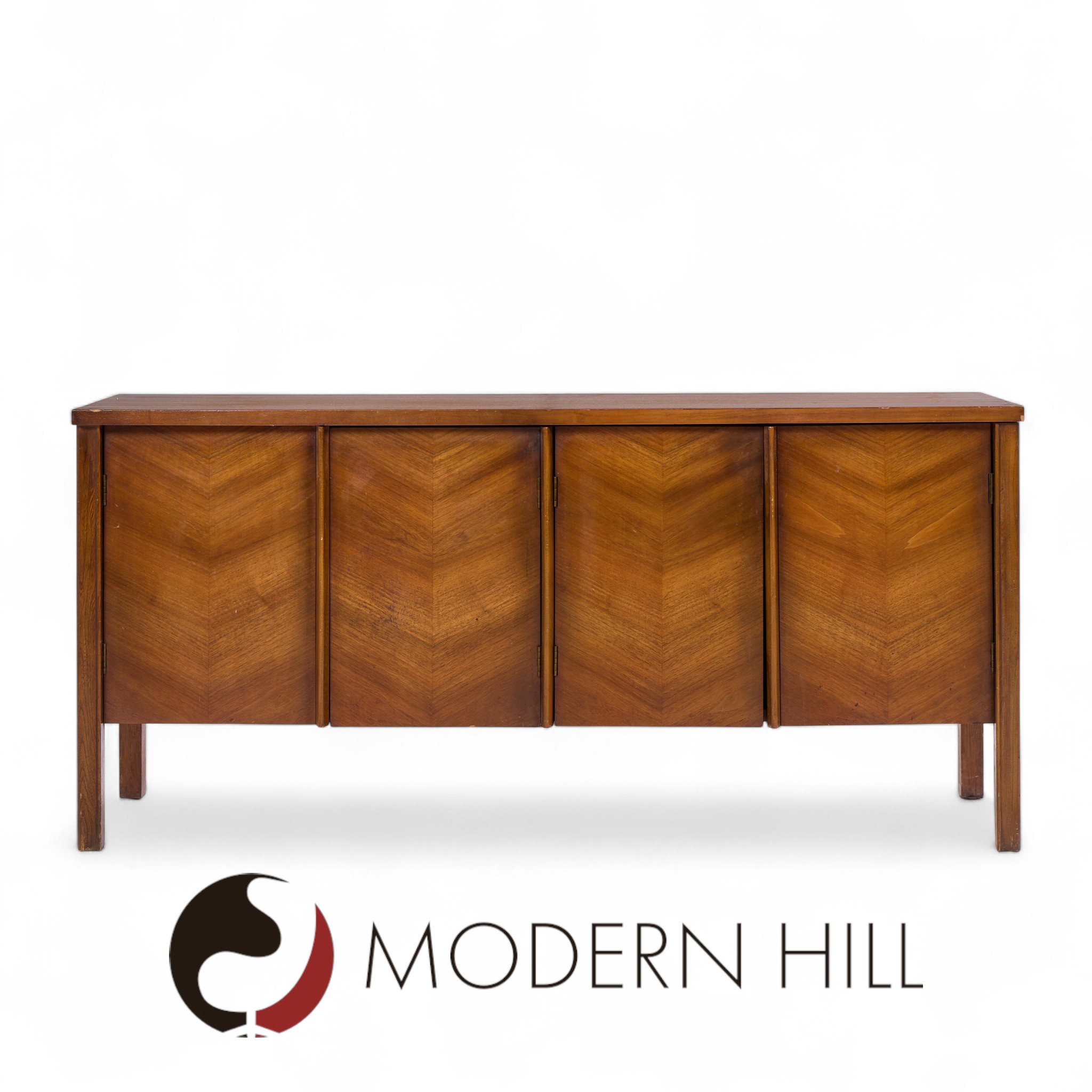 Kent Coffey Perspecta Mid Century Walnut Buffet Credenza