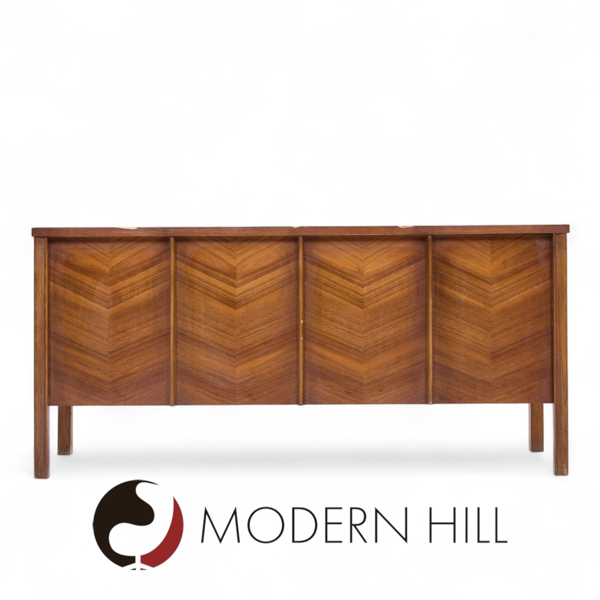 Kent Coffey Perspecta Mid Century Walnut Buffet Credenza