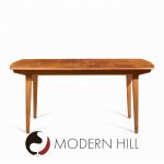 Knud Andersen for Jca Jensen Mid Century Danish Teak Hidden Leaf Dining Table