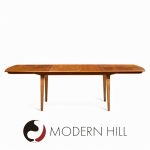 Knud Andersen for Jca Jensen Mid Century Danish Teak Hidden Leaf Dining Table