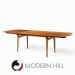 Knud Andersen for Jca Jensen Mid Century Danish Teak Hidden Leaf Dining Table