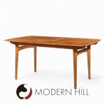 Knud Andersen for Jca Jensen Mid Century Danish Teak Hidden Leaf Dining Table
