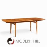 Knud Andersen for Jca Jensen Mid Century Danish Teak Hidden Leaf Dining Table