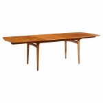 Knud Andersen for Jca Jensen Mid Century Danish Teak Hidden Leaf Dining Table