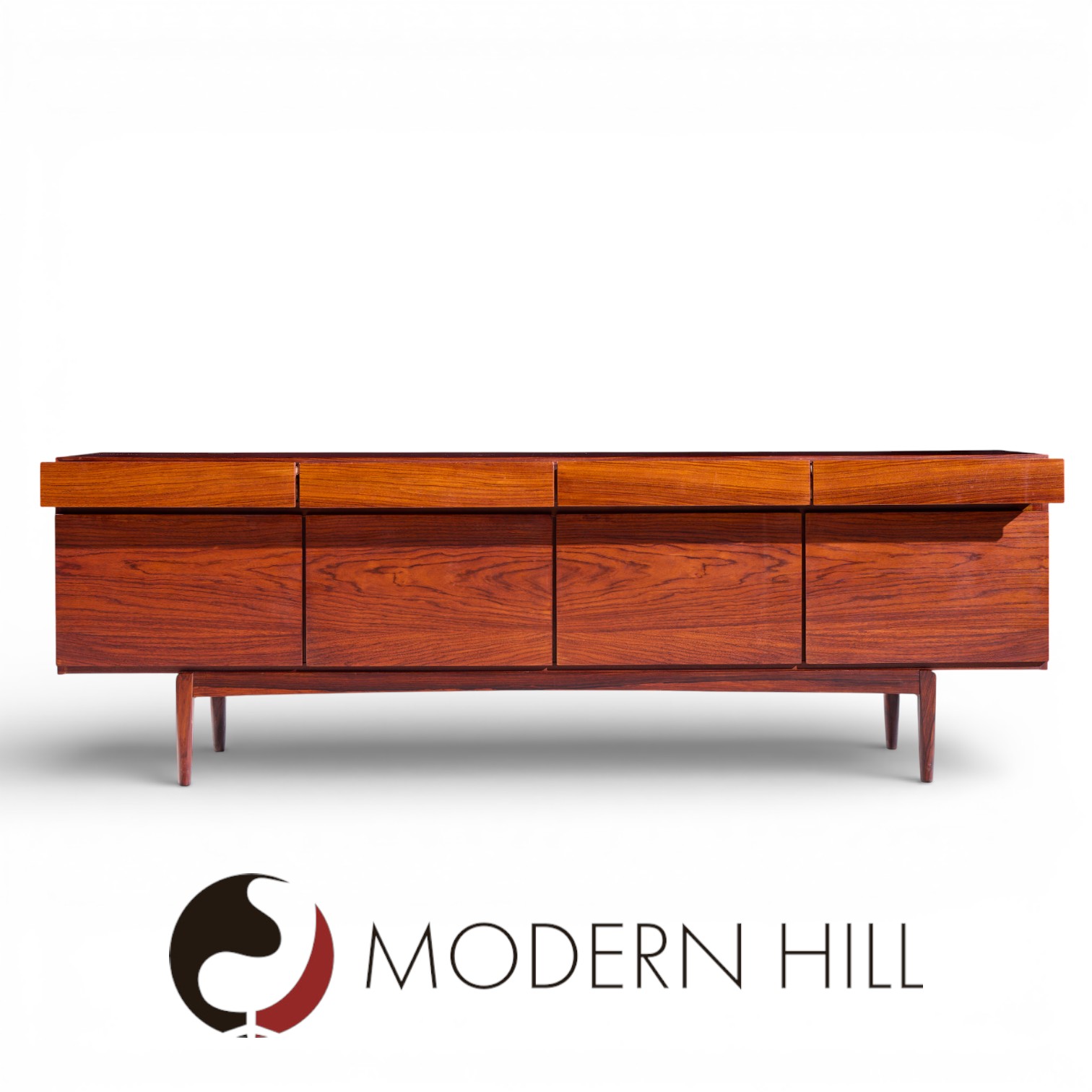 Kofod Larsen for Faarup Møbelfabrik Mid Century Danish Rosewood Credenza