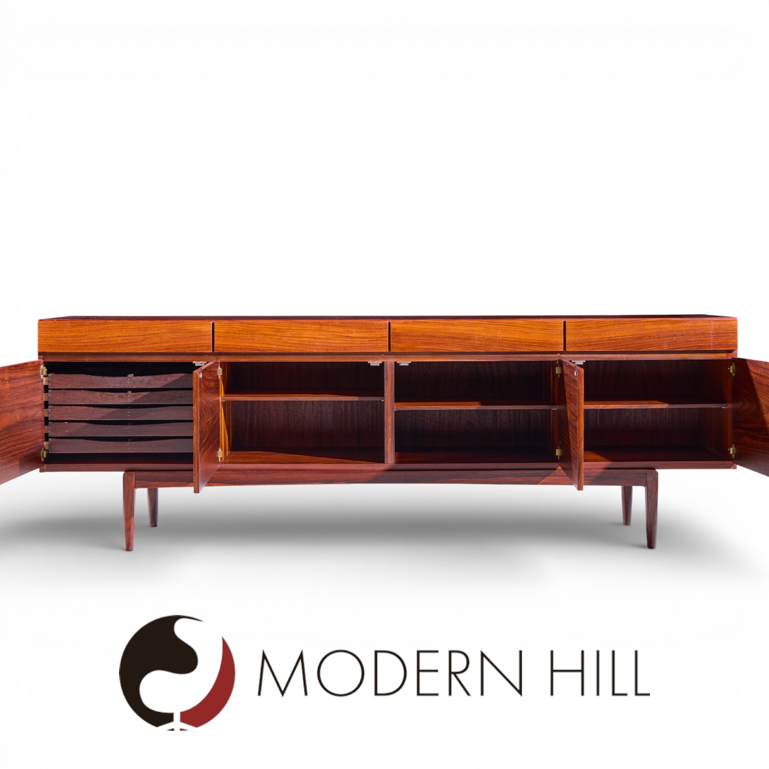 Kofod Larsen for Faarup Møbelfabrik Mid Century Danish Rosewood Credenza