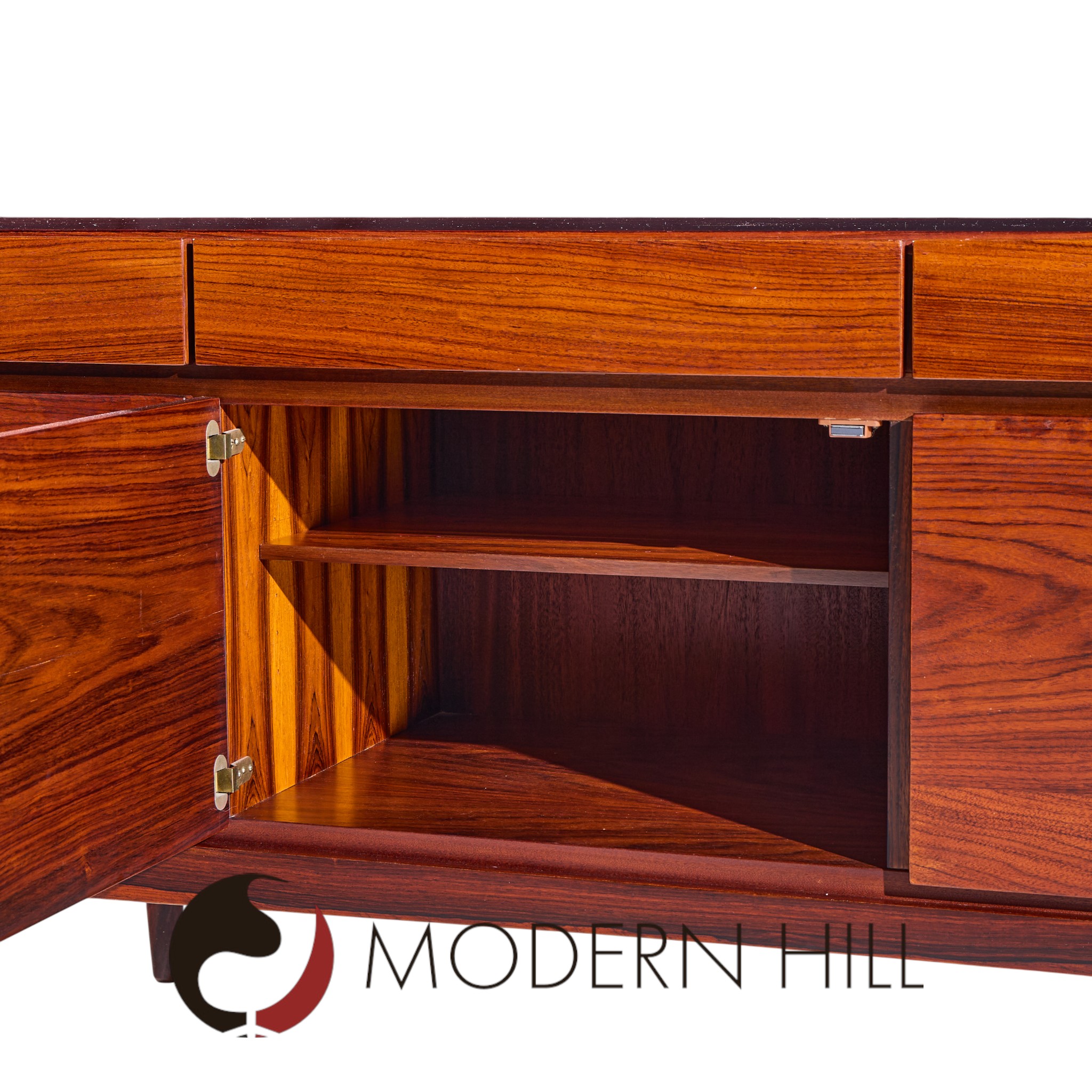 Kofod Larsen for Faarup Møbelfabrik Mid Century Danish Rosewood Credenza