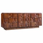 Lane Staccato Brutalist Mid Century Walnut Lowboy Dresser | Mid Century Modern Furniture - Mid Century Furniture Chicago Lane Staccato Brutalist Mid Century Walnut Lowboy Dresser
