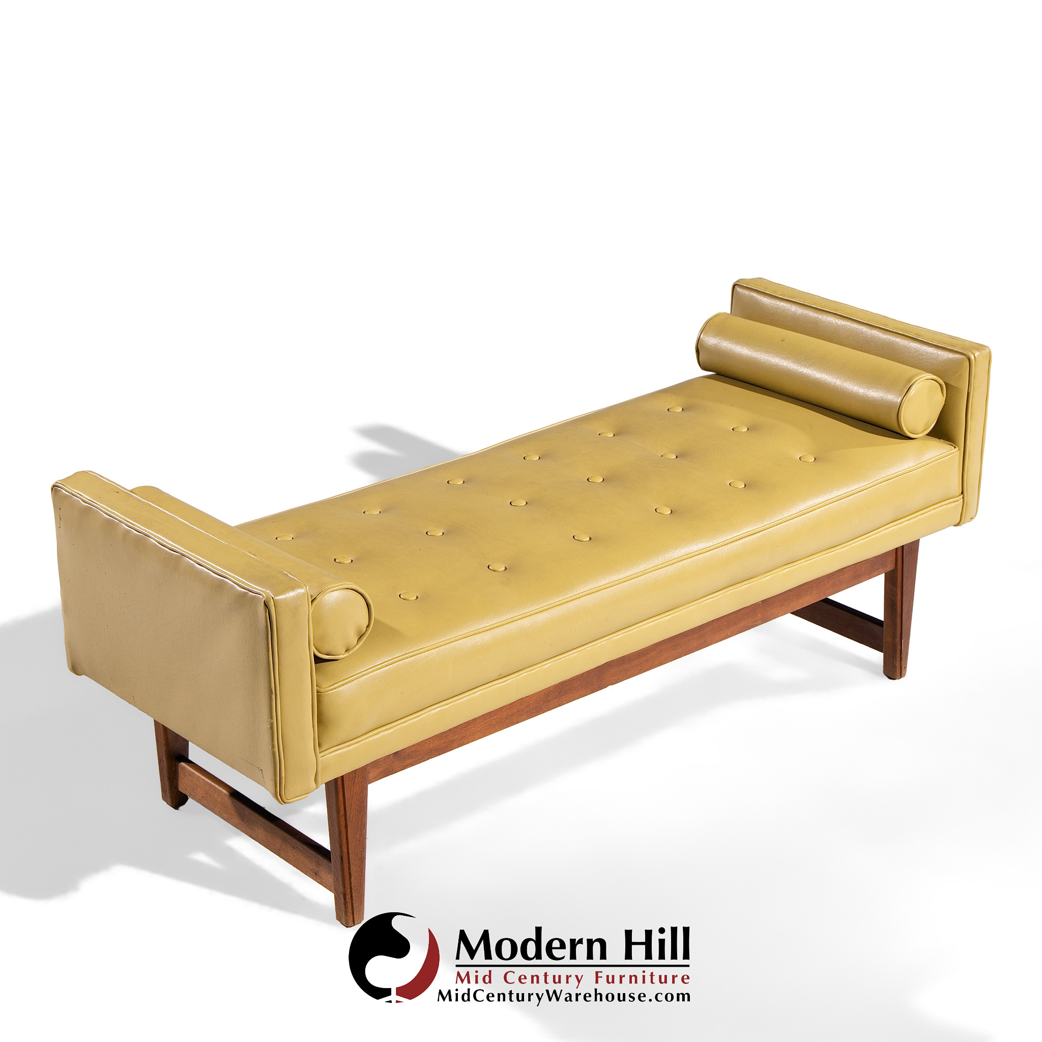 Lawrence Peabody for Nemschoff Mid Century Walnut Bench