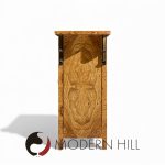 Mastercraft Mid Century Burlwood and Brass Console Credenza