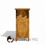 Mastercraft Mid Century Burlwood and Brass Console Credenza