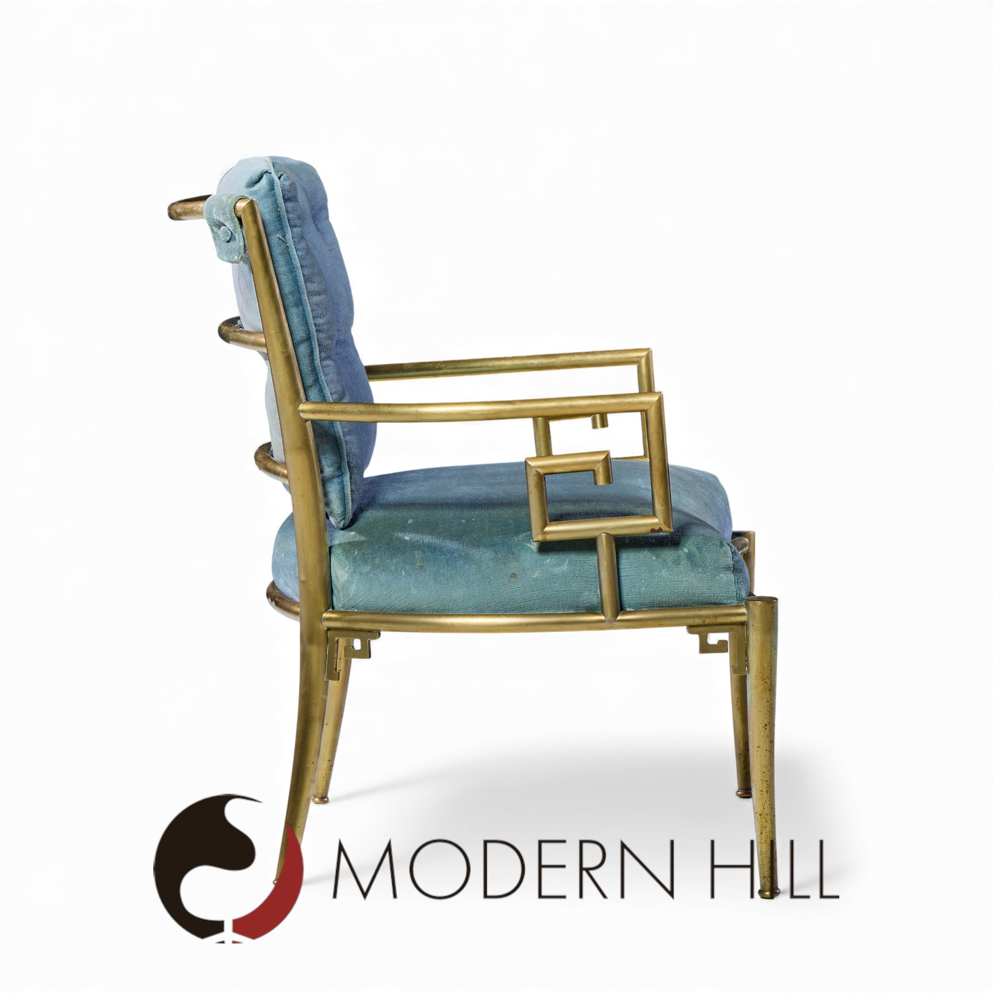 Mastercraft Mid Century Greek Key Chairs - Pair