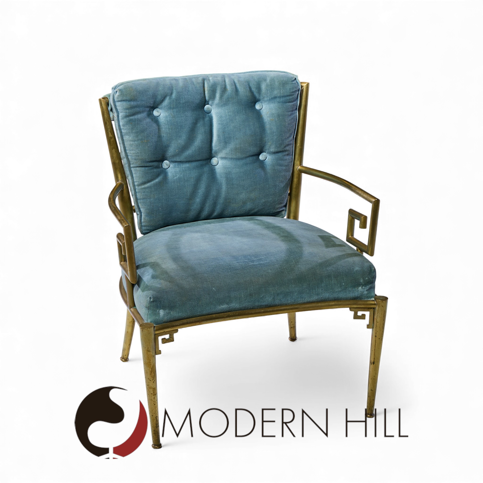 Mastercraft Mid Century Greek Key Chairs - Pair