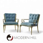 Mastercraft Mid Century Greek Key Chairs - Pair
