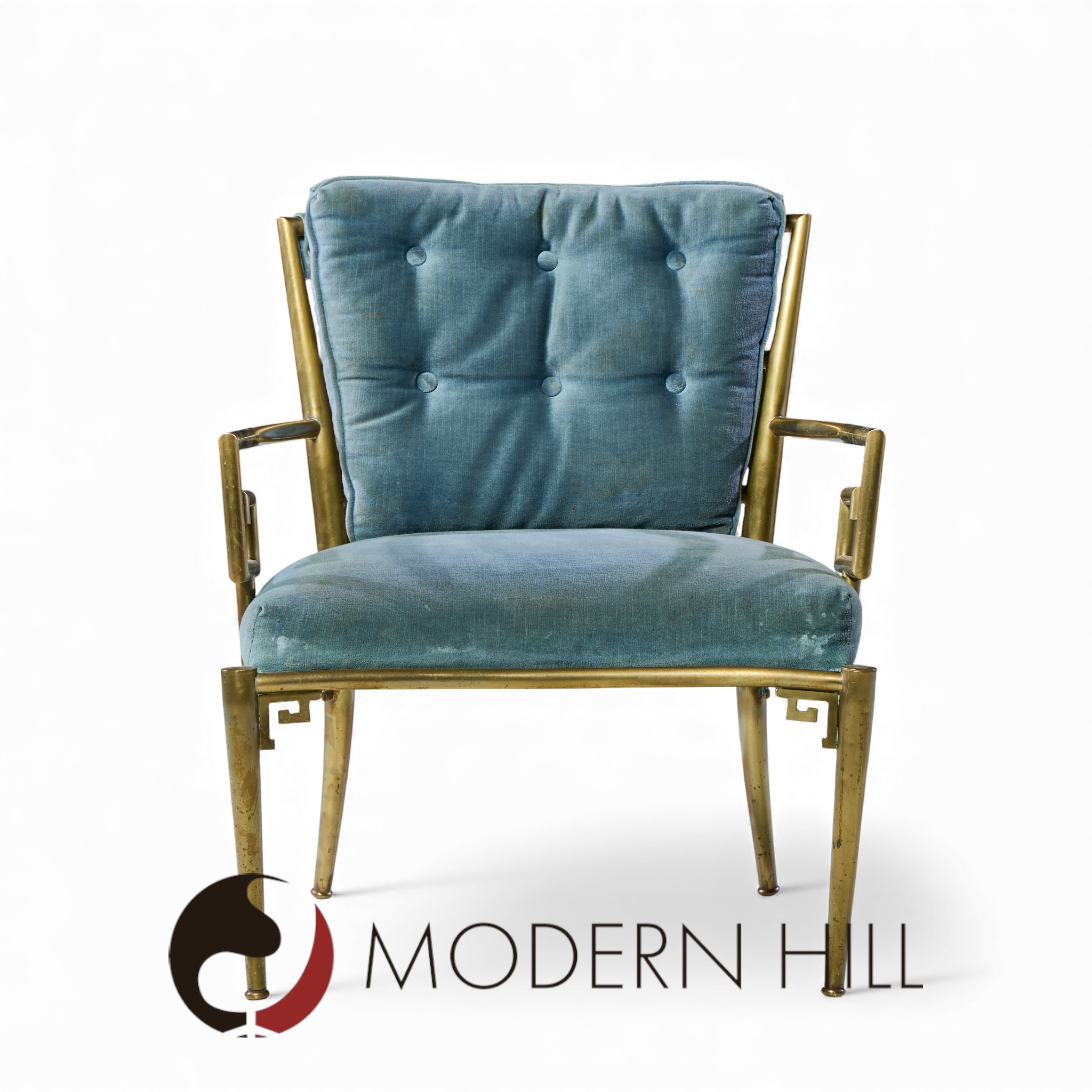 Mastercraft Mid Century Greek Key Chairs - Pair