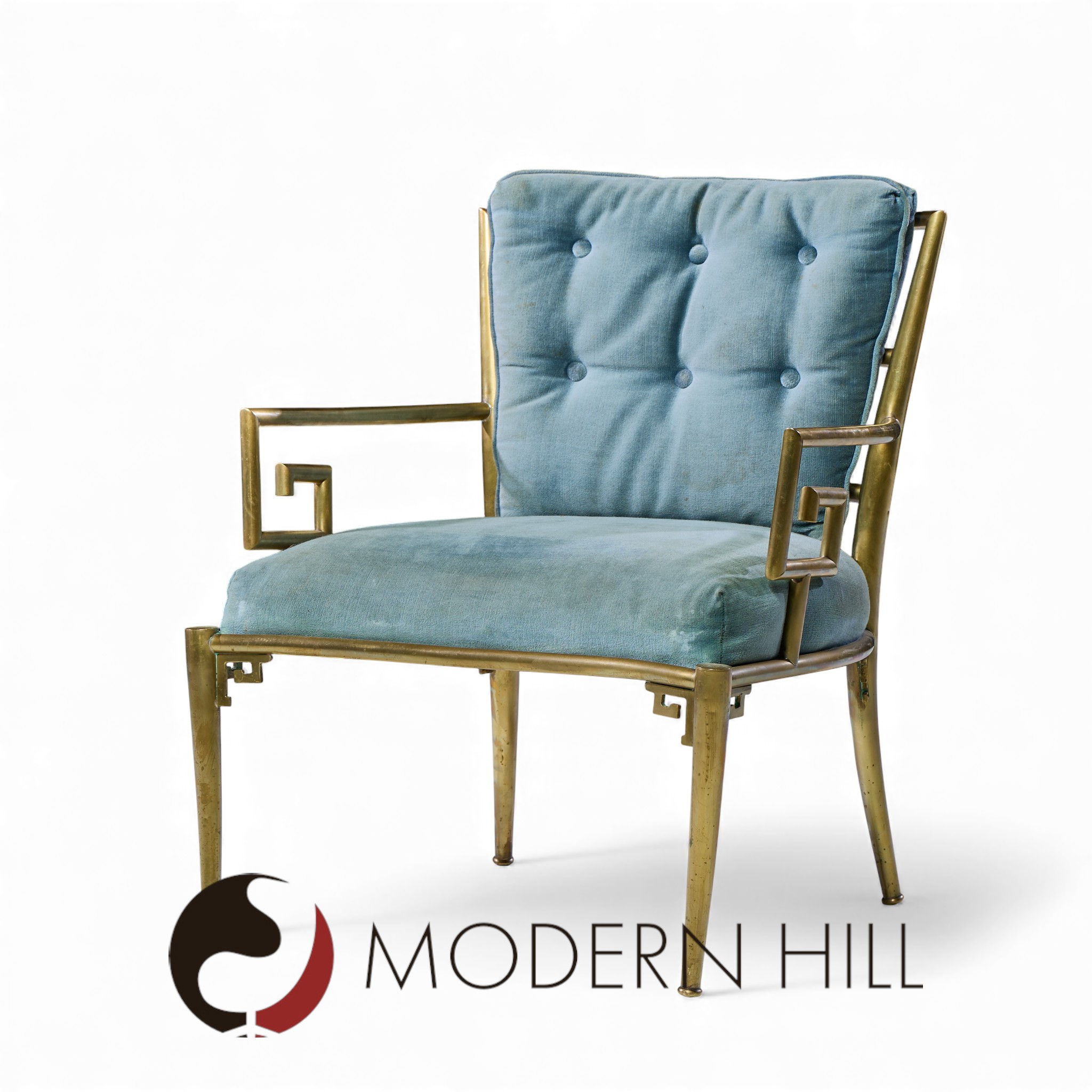 Mastercraft Mid Century Greek Key Chairs - Pair