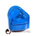 Milo Baughman for Thayer Coggin Mid Century Blue Swivel Tilt Lounge Chairs - Pair