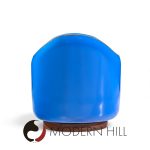 Milo Baughman for Thayer Coggin Mid Century Blue Swivel Tilt Lounge Chairs - Pair