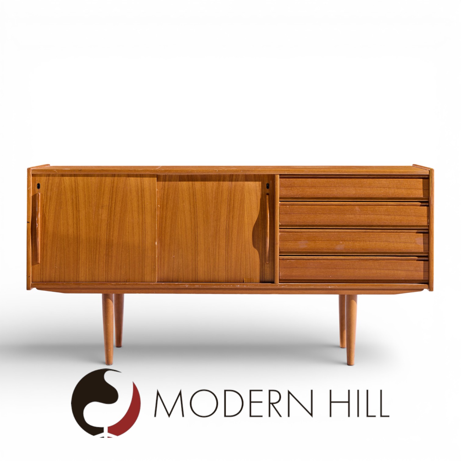 Omann Jun Style Mid Century Danish Teak Credenza