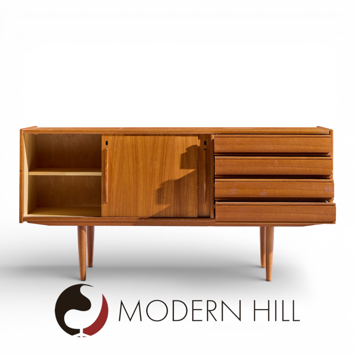 Omann Jun Style Mid Century Danish Teak Credenza