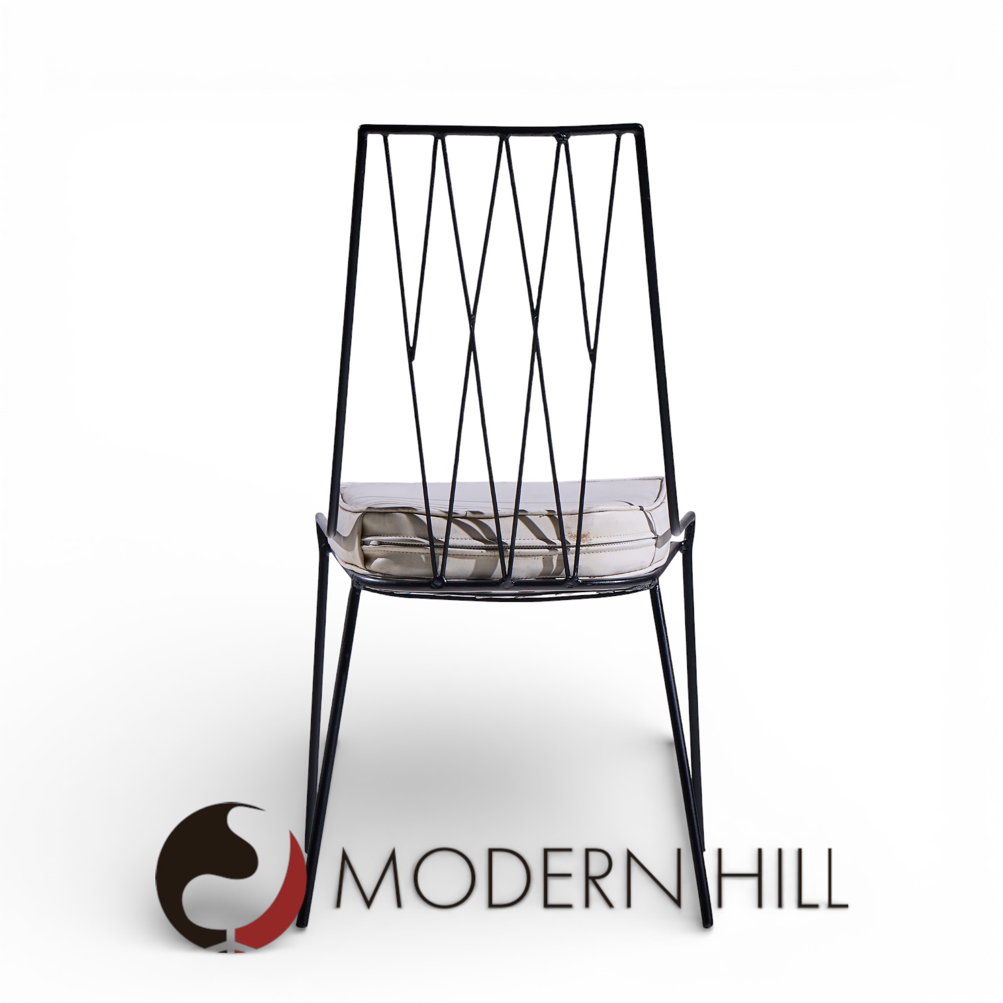 Paul Mccobb for Arbuck Pavilion Collection Mid Century Iron Dining Chairs - Set of 6