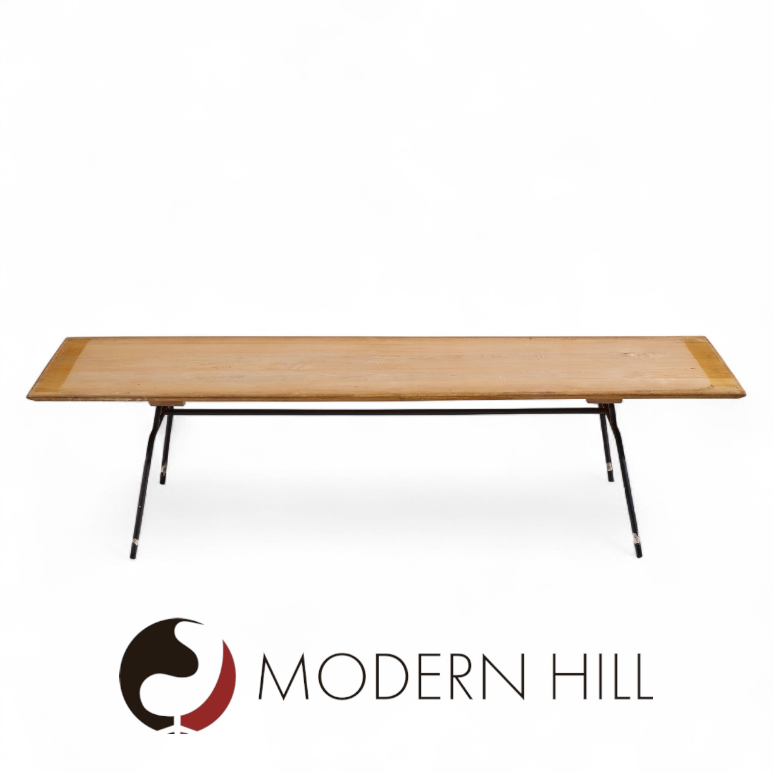 Paul Mccobb for Planner Group Mid Century Iron Base Coffee Table