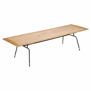 Paul Mccobb for Planner Group Mid Century Iron Base Coffee Table