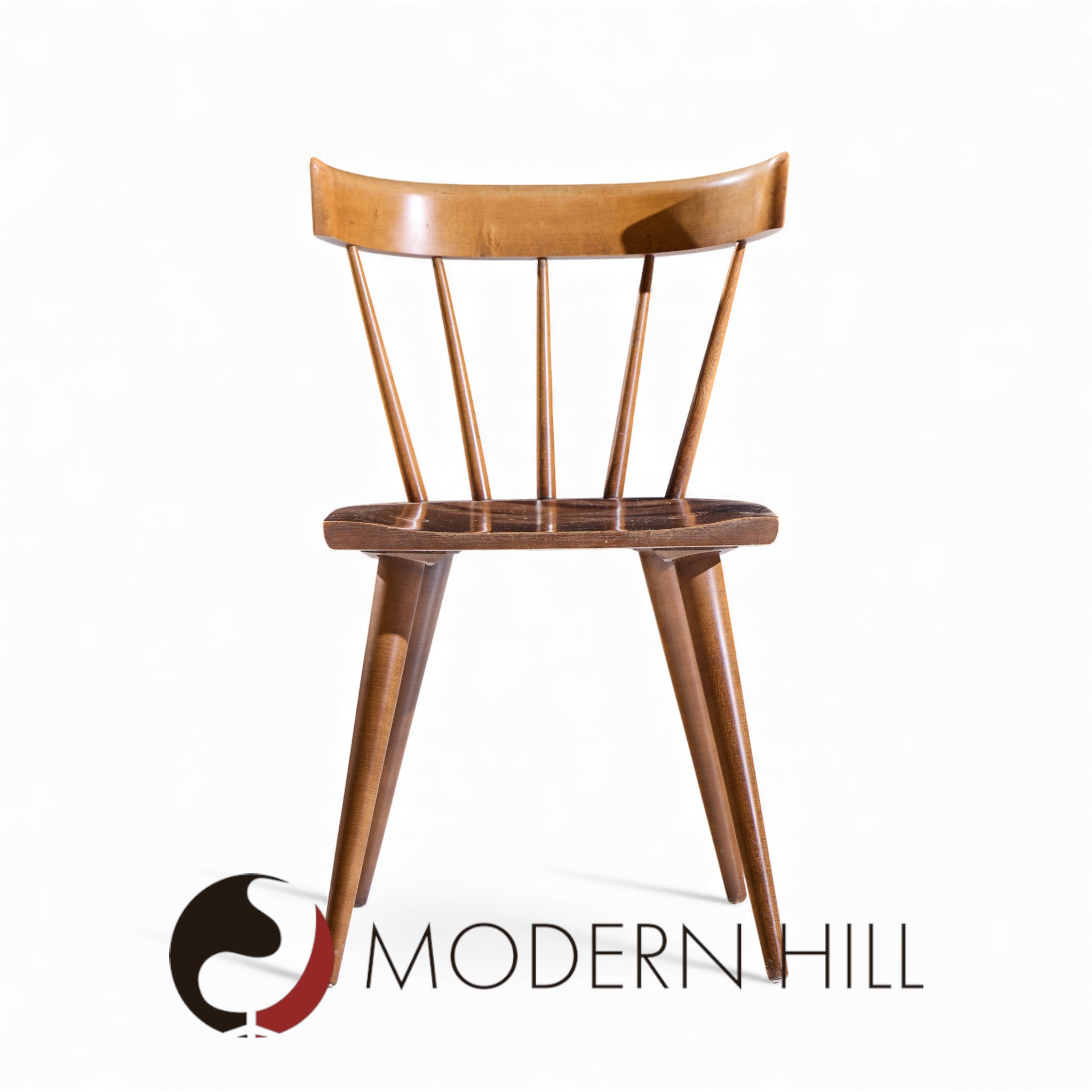 Paul Mccobb for Planner Group Mid Century Tobacco Desk Dining Chair