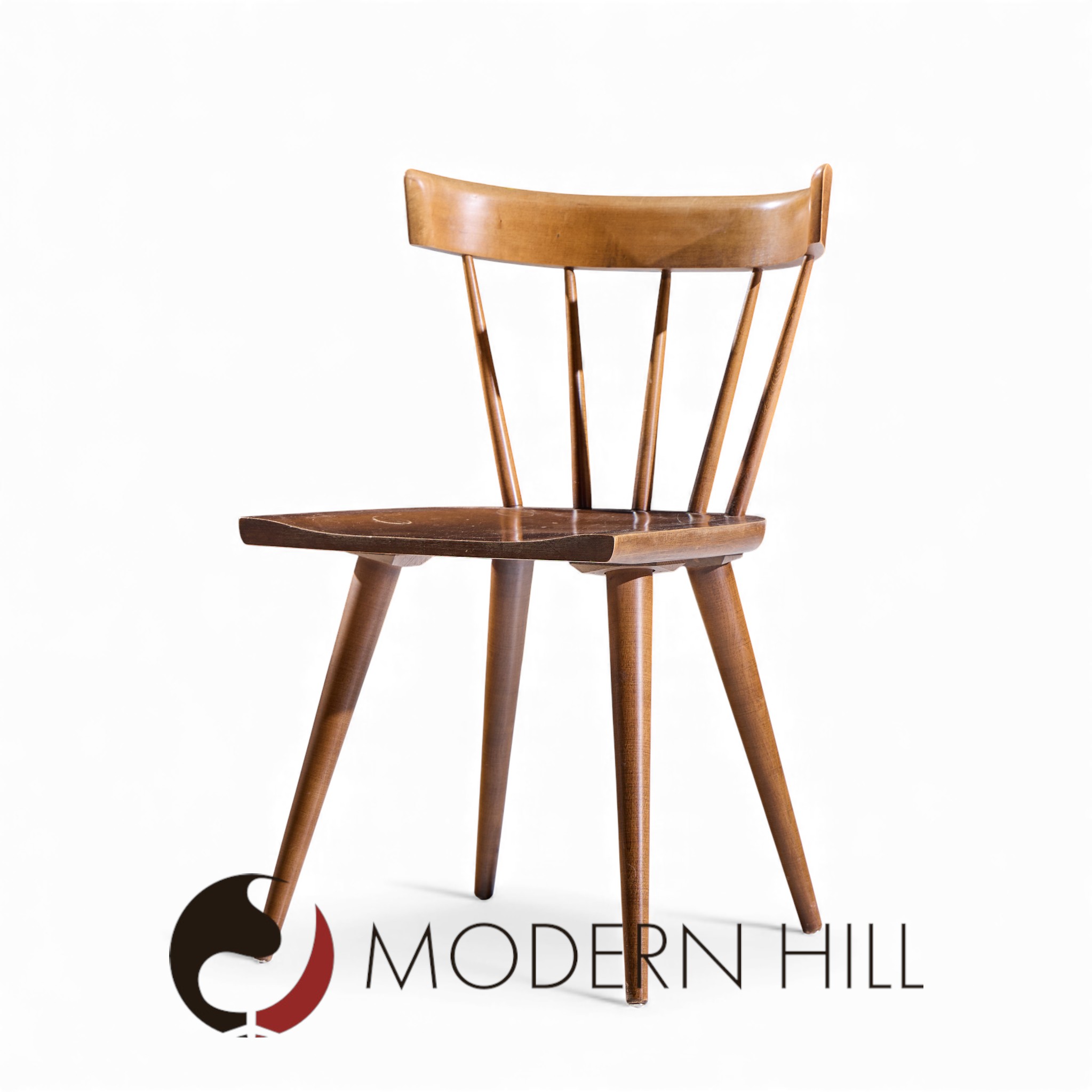 Paul Mccobb for Planner Group Mid Century Tobacco Desk Dining Chair