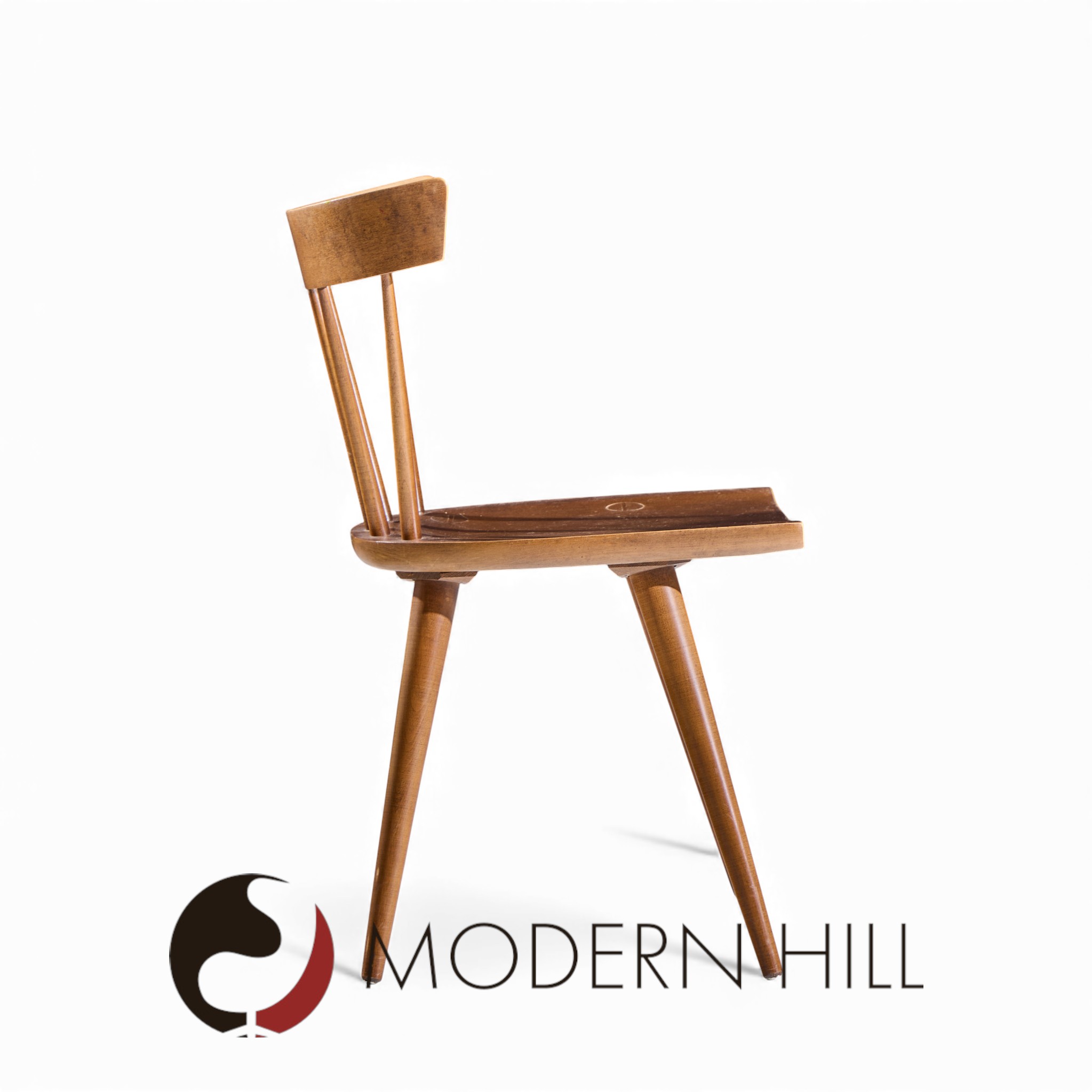 Paul Mccobb for Planner Group Mid Century Tobacco Desk Dining Chair