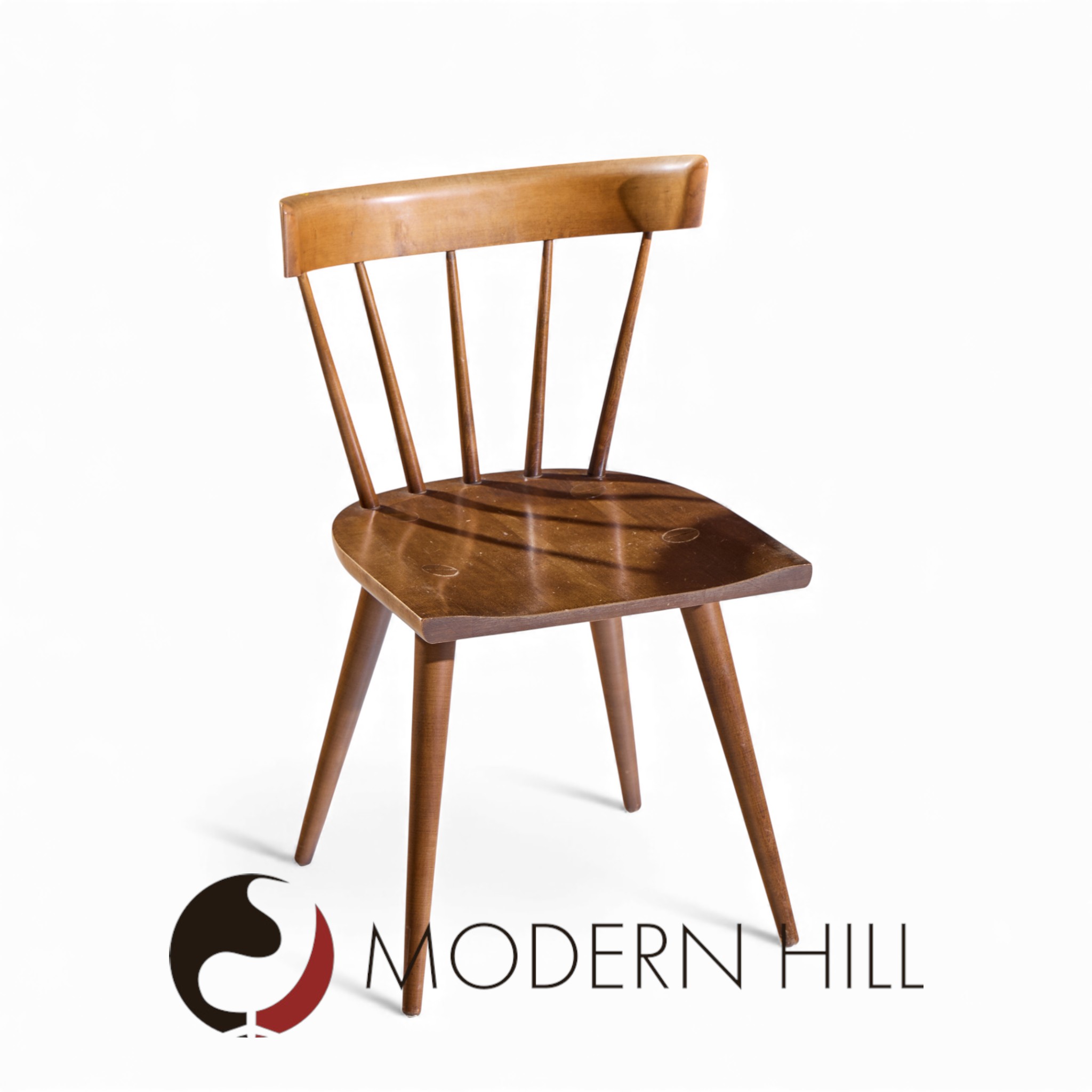 Paul Mccobb for Planner Group Mid Century Tobacco Desk Dining Chair