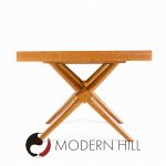 Robsjohn Gibbings for Widdicomb Mid Century Bleached Mahogany X Based Dining Table