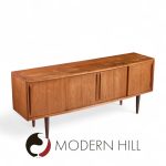 Svend Madsen Mid Century Danish Teak Curved Front Credenza