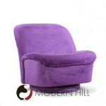 Vladimir Kagan for Directional Mid Century Swivel Lounge Chairs - Pair | Mid Century Modern Furniture - Mid Century Furniture Chicago Vladimir Kagan for Directional Mid Century Swivel Lounge Chairs - Pair