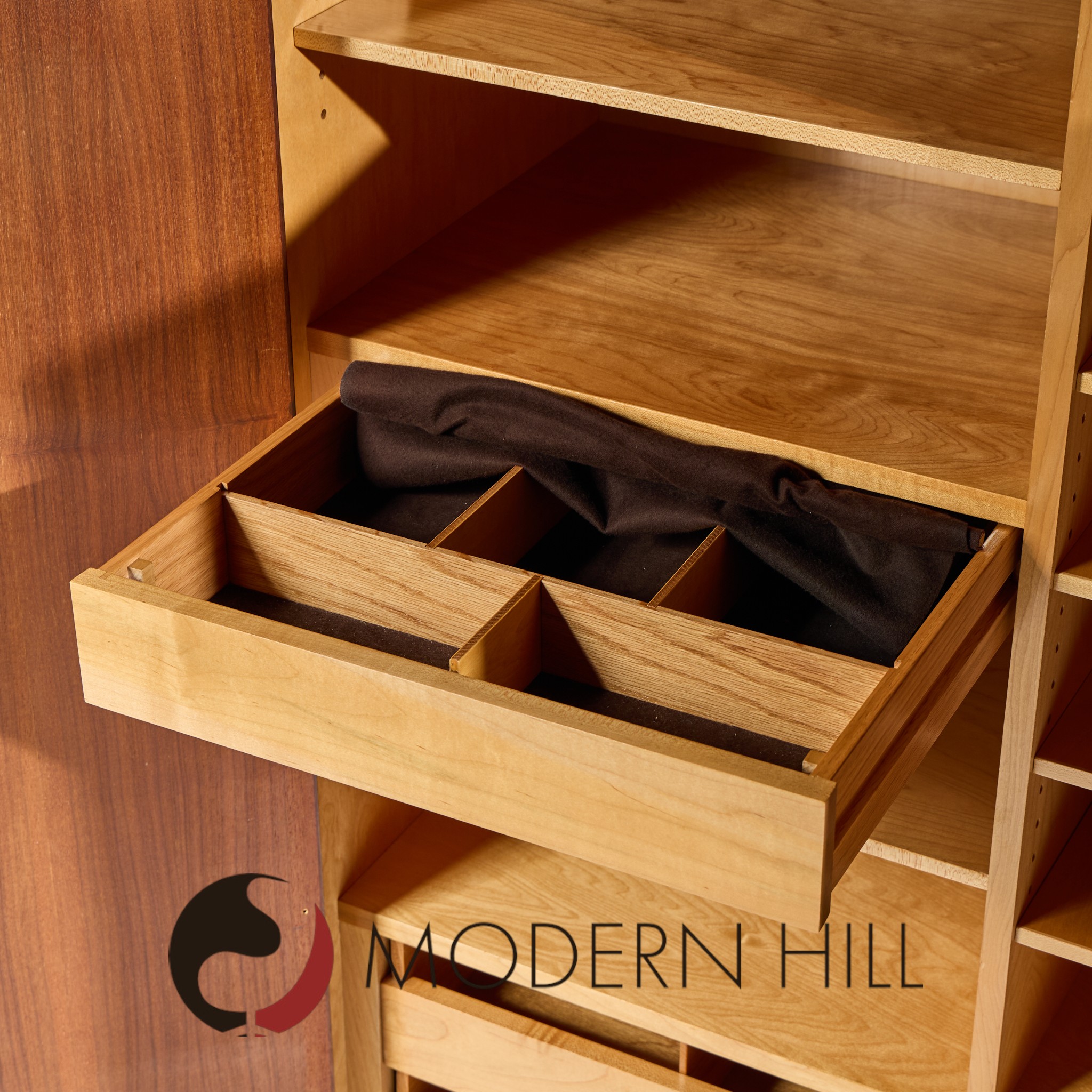 Vladimir Kagan for Dreyfuss Mid Century Walnut Armoire