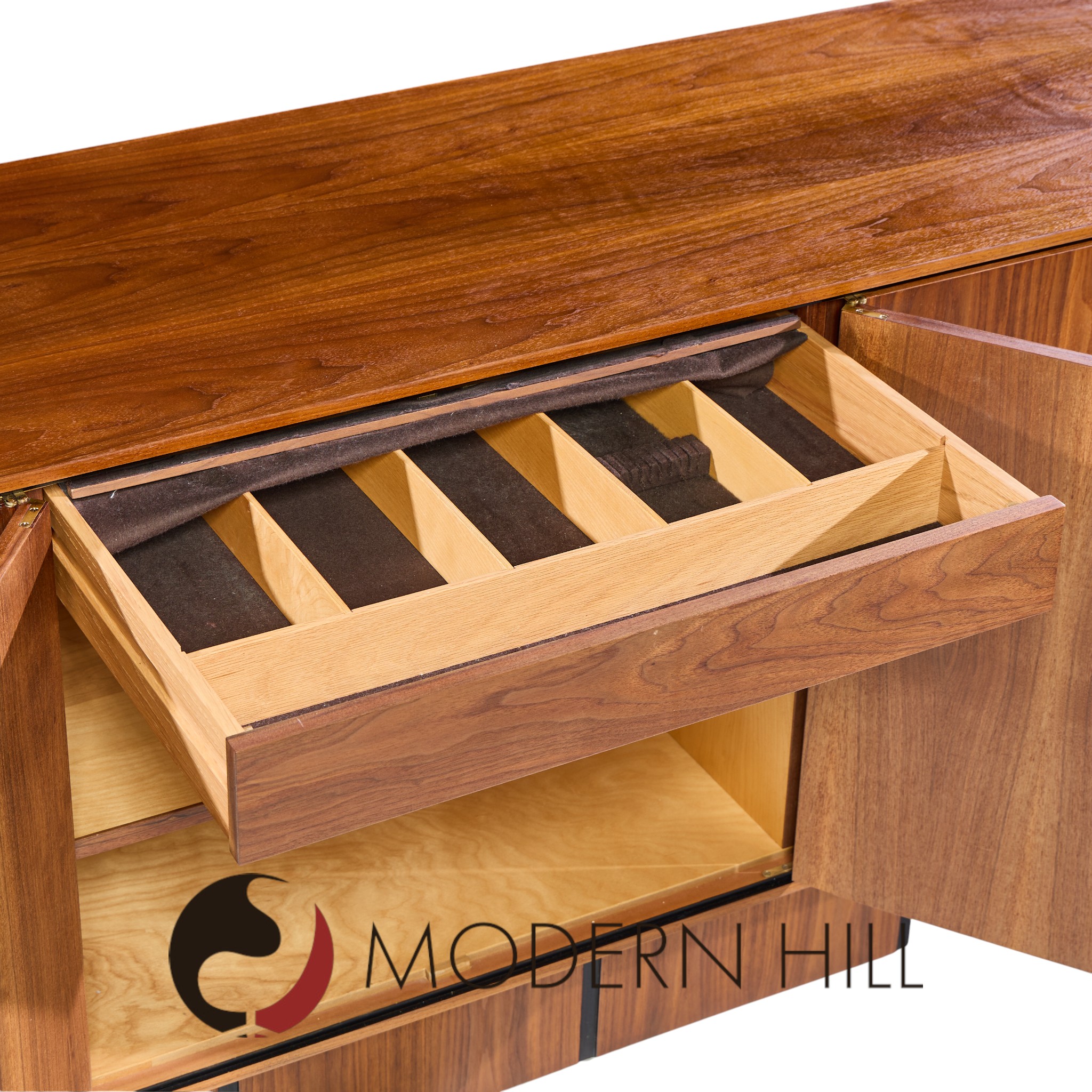 Vladimir Kagan for Dreyfuss Mid Century Walnut Credenza