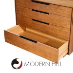 Vladimir Kagan for Dreyfuss Mid Century Walnut and Lucite Vanity Dresser