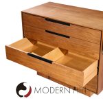 Vladimir Kagan for Dreyfuss Mid Century Walnut and Lucite Vanity Dresser