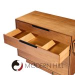 Vladimir Kagan for Dreyfuss Mid Century Walnut and Lucite Vanity Dresser