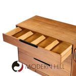 Vladimir Kagan for Dreyfuss Mid Century Walnut and Lucite Vanity Dresser