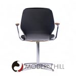 Westnofa Mid Century Teak and Chrome Swivel Chair