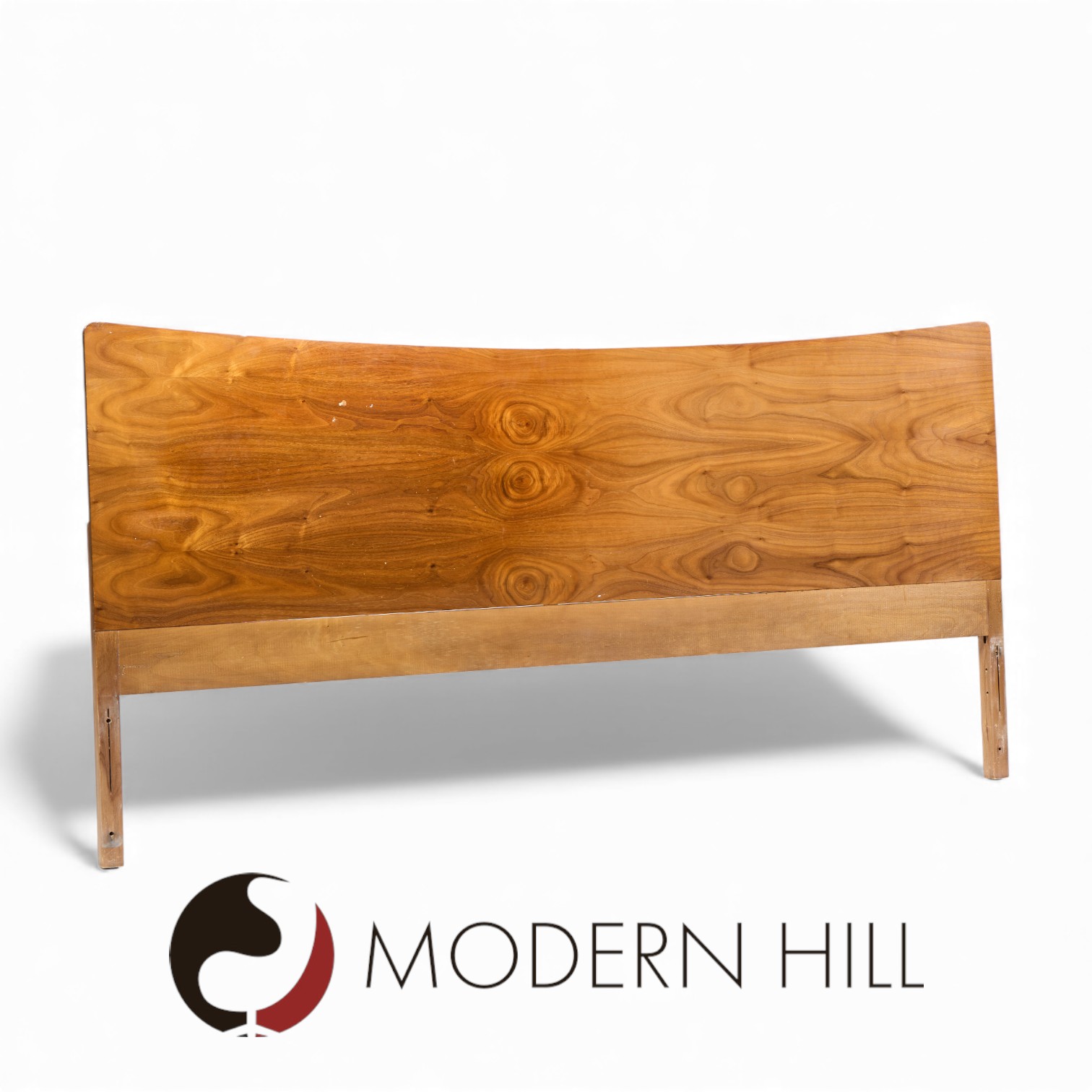 Young Manufacturing Mid Century Walnut King Headboard