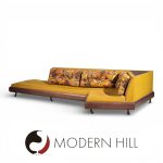Adrian Pearsall for Craft Associates 2300-s Mid Century Walnut Boomerang Sofa
