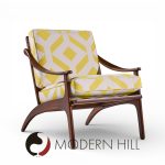 Arne Hovmand Olsen for P. Mikkelsen mid Century Teak Lean Back Lounge Chairs - Pair