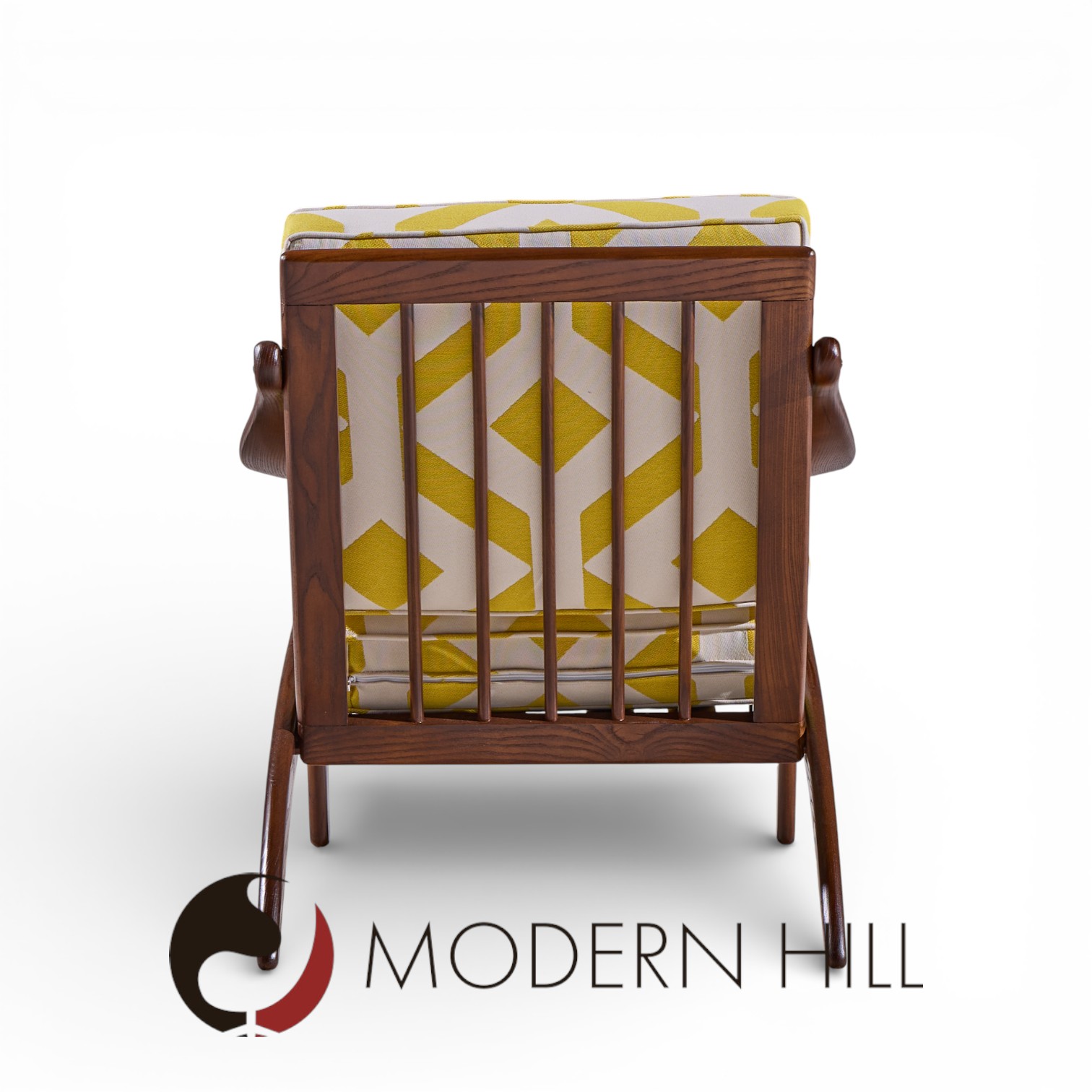 Arne Hovmand Olsen for P. Mikkelsen mid Century Teak Lean Back Lounge Chairs - Pair