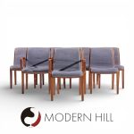 Bill Stephens for Knoll Mid Century Bentwood Dining Chairs - Set of 8