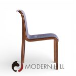 Bill Stephens for Knoll Mid Century Bentwood Dining Chairs - Set of 8